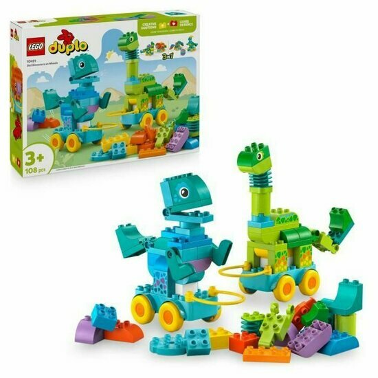 DUPLO 10451 3-in-1 Dinosaurs on Wheels