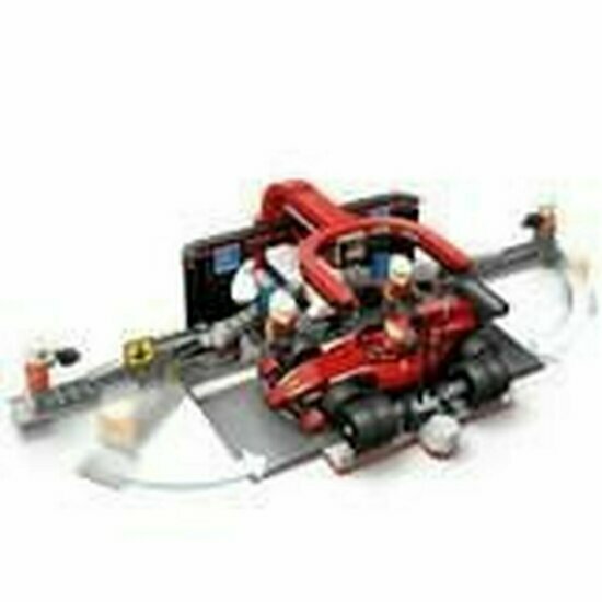 LEGO 60443 F1 Pit Stop &amp; Pit Crew with Ferrari Car