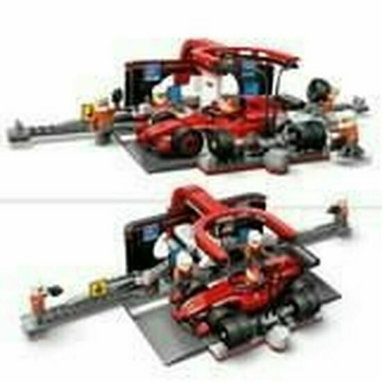 LEGO 60443 F1 Pit Stop &amp; Pit Crew with Ferrari Car