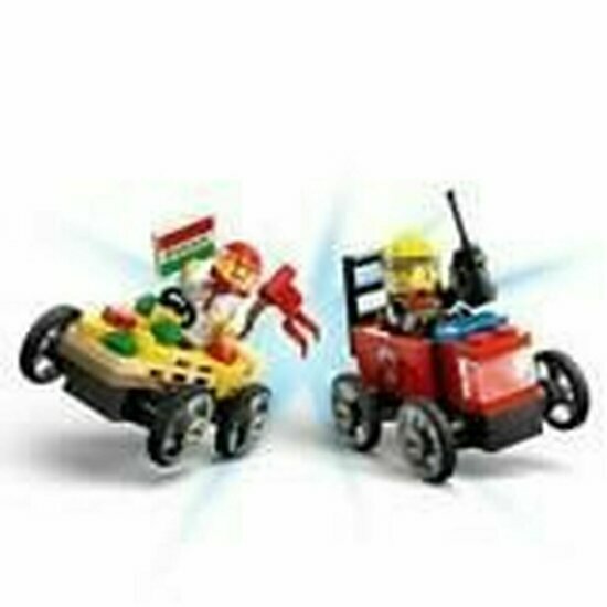 LEGO 60458 Pizza vs Fire Truck Race