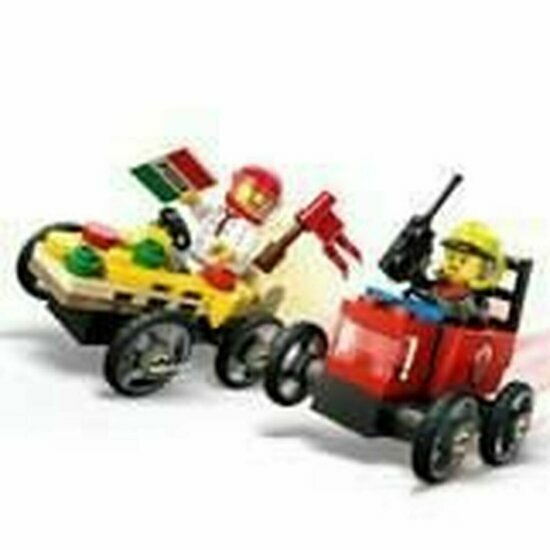 LEGO 60458 Pizza vs Fire Truck Race