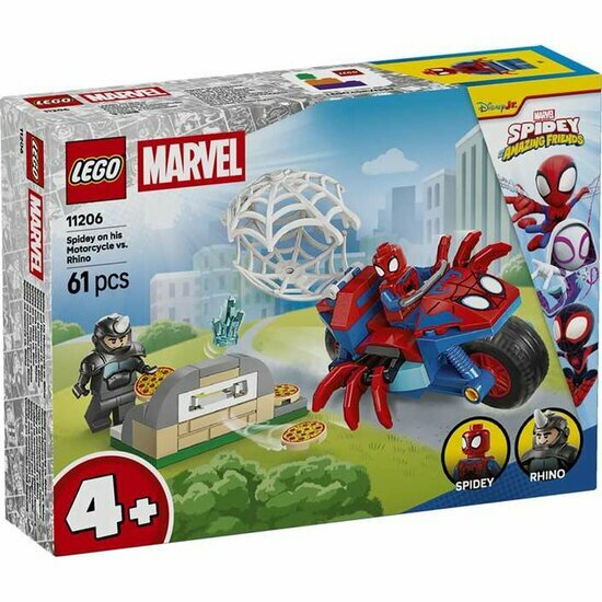 LEGO 11206 Spidey on his Motorcycle vs Rhino