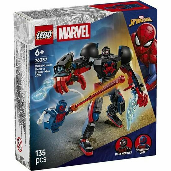 LEGO 76337 Miles Morales mecha vs Spider-Man 2099