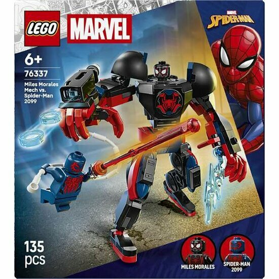 LEGO 76337 Miles Morales mecha vs Spider-Man 2099