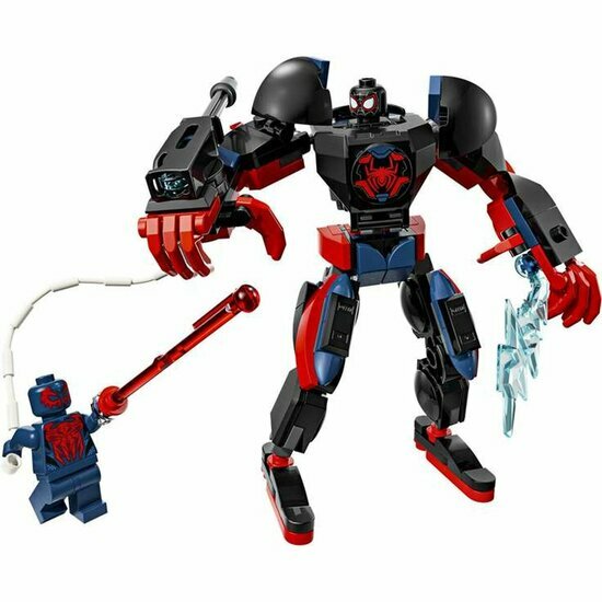 LEGO 76337 Miles Morales mecha vs Spider-Man 2099