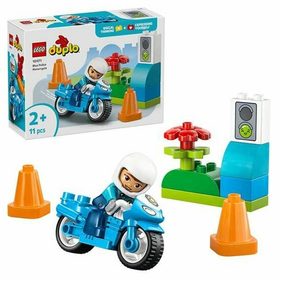 DUPLO 10471 Blauwe Politiemotor