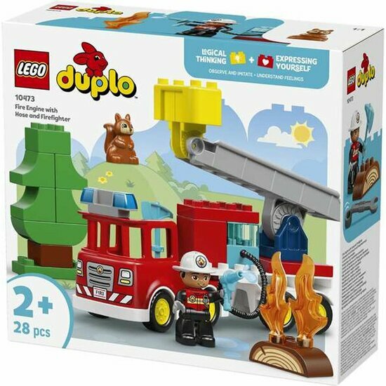 DUPLO 10473 Brandweertruck met slang en brandweerman