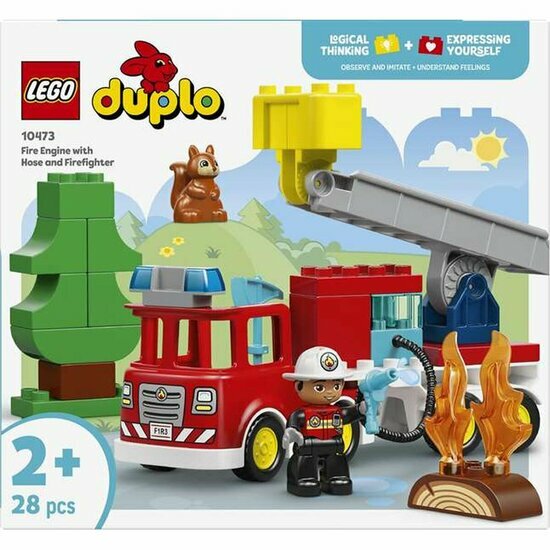 DUPLO 10473 Brandweertruck met slang en brandweerman