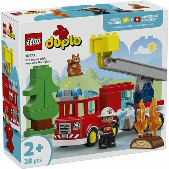 DUPLO 10473 Brandweertruck met slang en brandweerman