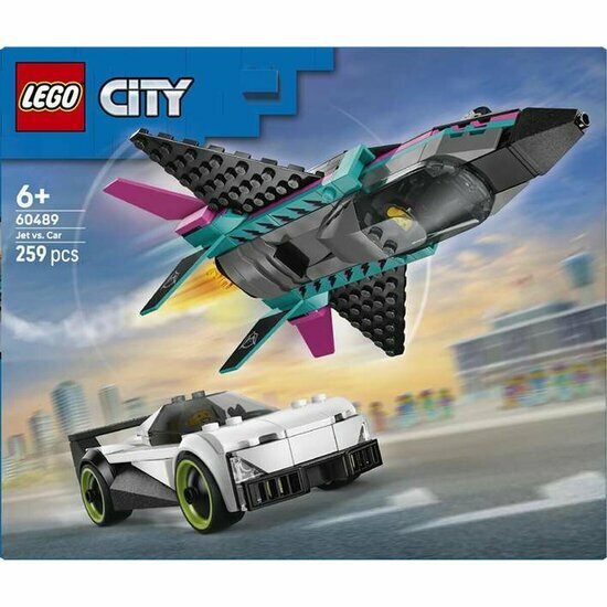 LEGO 60489 Straalvliegtuig vs sportauto