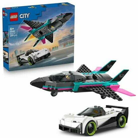 LEGO 60489 Straalvliegtuig vs sportauto