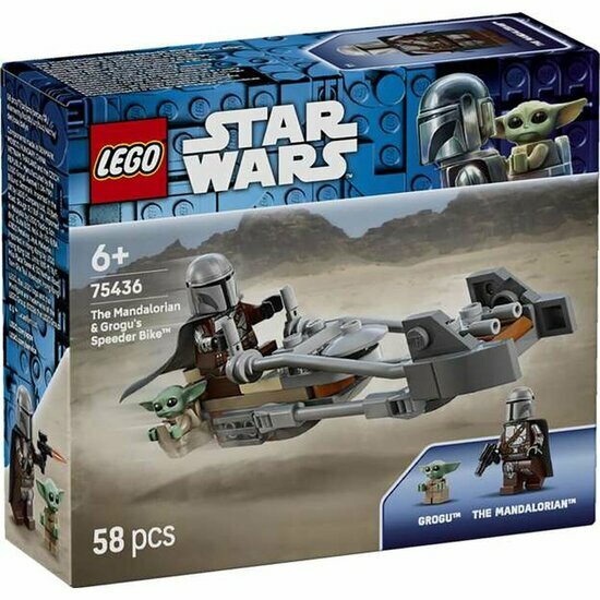 LEGO 75436 De Mandalorian en Grogu's speederbike