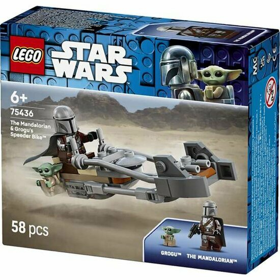 LEGO 75436 De Mandalorian en Grogu's speederbike