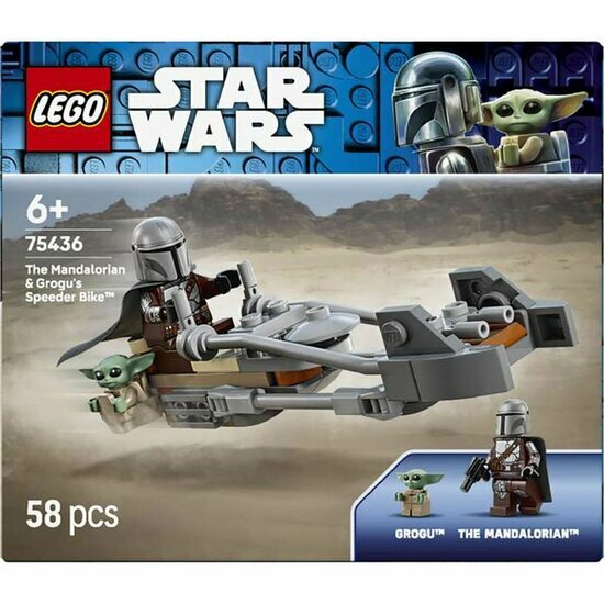 LEGO 75436 De Mandalorian en Grogu's speederbike