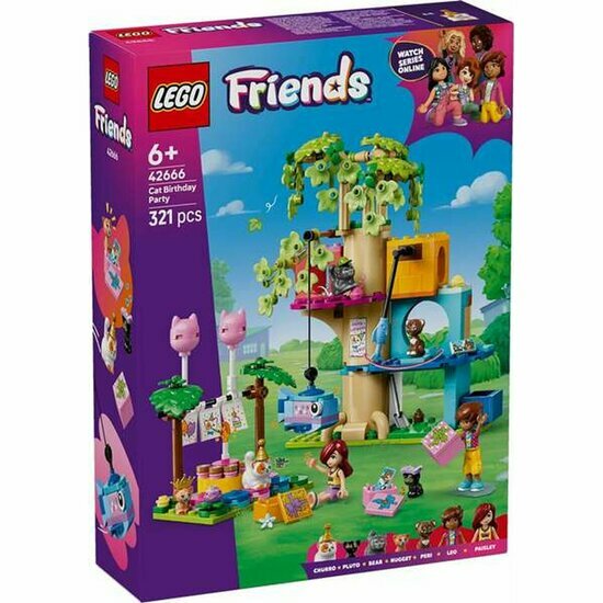 LEGO 42666 Kattenverjaardagsfeestje en Boomhut