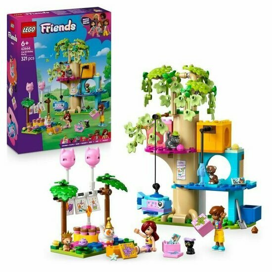 LEGO 42666 Kattenverjaardagsfeestje en Boomhut