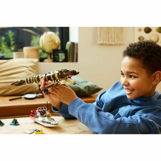 LEGO 76974 Bouwbare Mosasaurus bootmissie