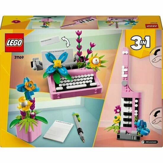 LEGO 31169 Typemachine met bloemen