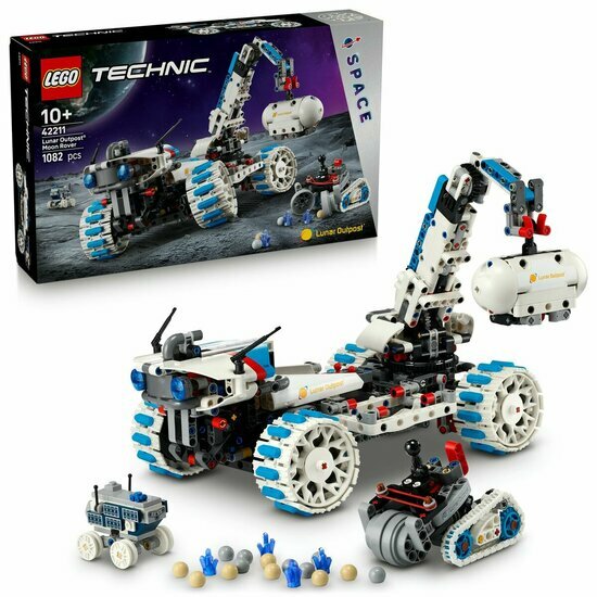 LEGO 42211 Lunar Outpost maanrover ruimtevoertuig