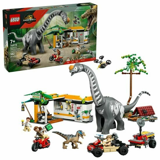 LEGO 76973 Raptor en Titanosaurus opsporingsmissie